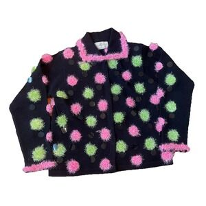 Rare‎ Vtg Design Options Phillip Jane Gordon  Ugly Christmas holiday sweater M